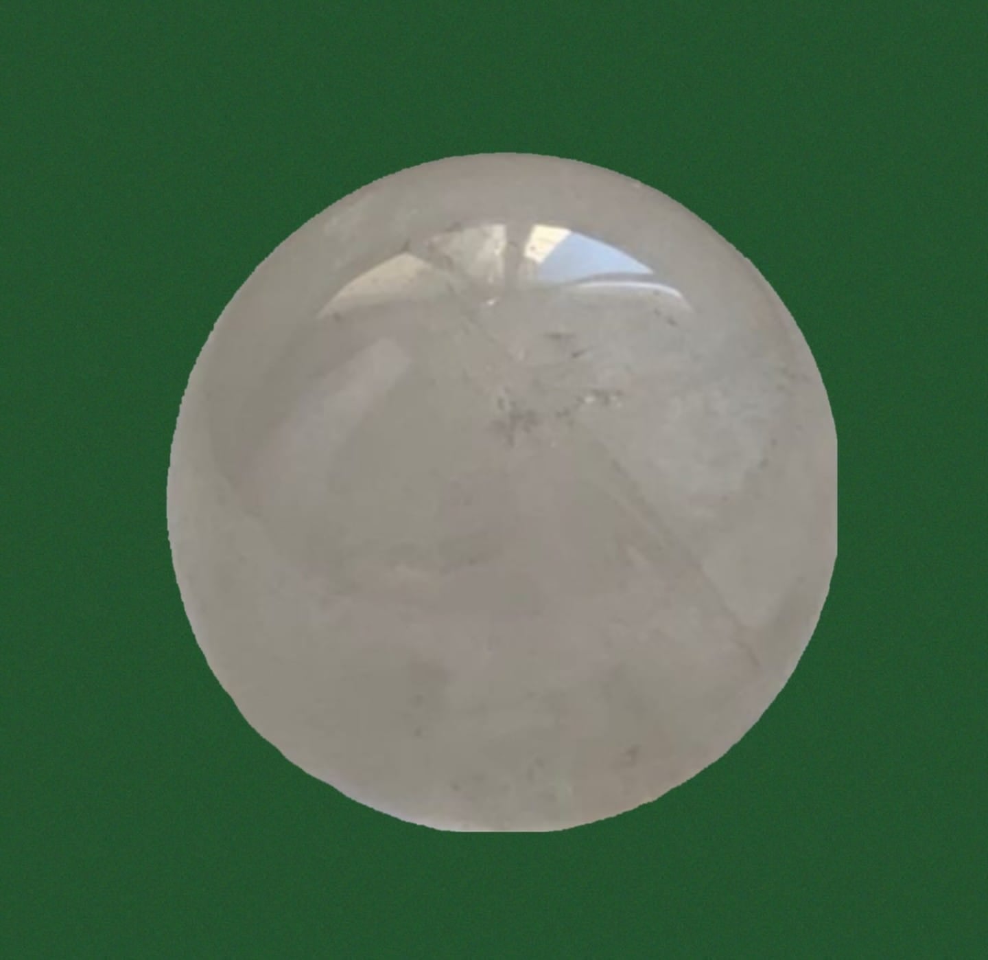 Stralende schoonheid: Braziliaanse kristallen kwartsbol - 145 g, diameter 45 mm