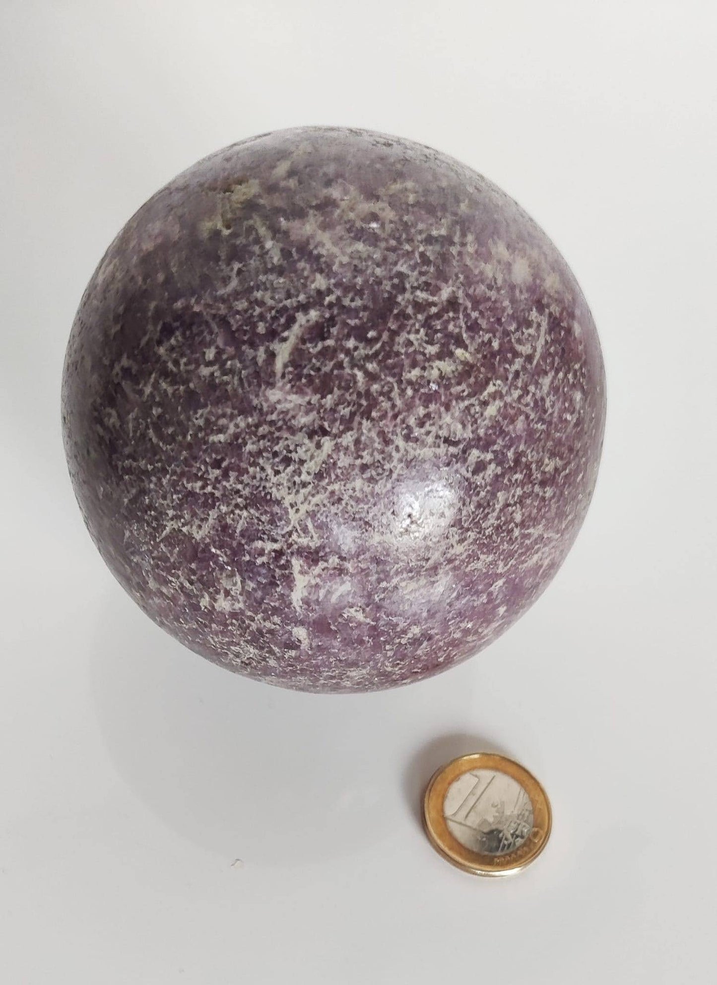 Large Brazilian Lepidolite Sphere - 3.26", 28.6oz: The Serene Purple Powerhouse Crystal Sphere