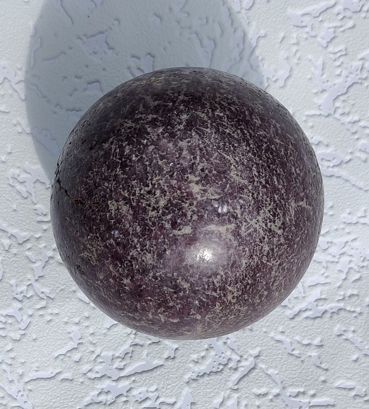 Large Brazilian Lepidolite Sphere - 3.26", 28.6oz: The Serene Purple Powerhouse Crystal Sphere